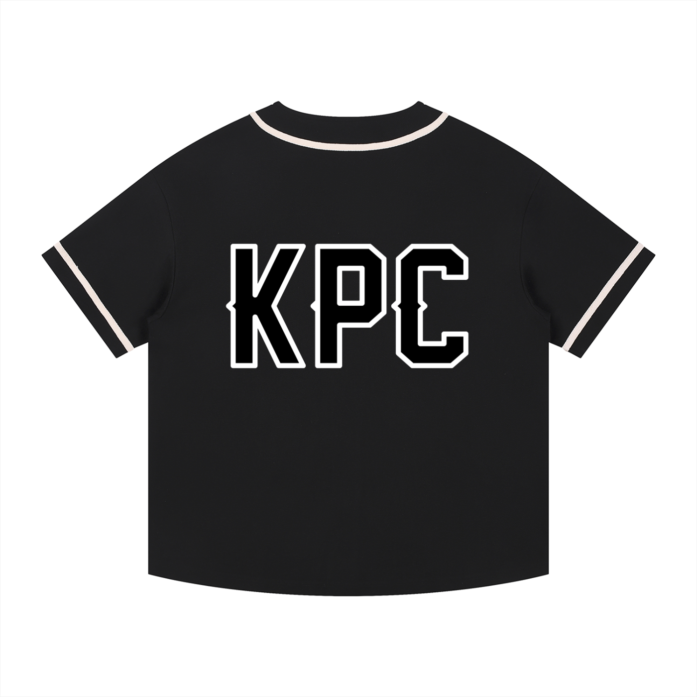 Contrast Piped Button-Up Jersey