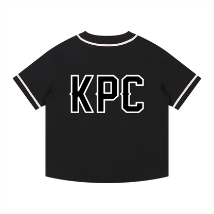 Contrast Piped Button-Up Jersey