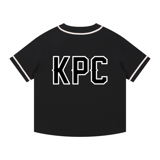 Contrast Piped Button-Up Jersey