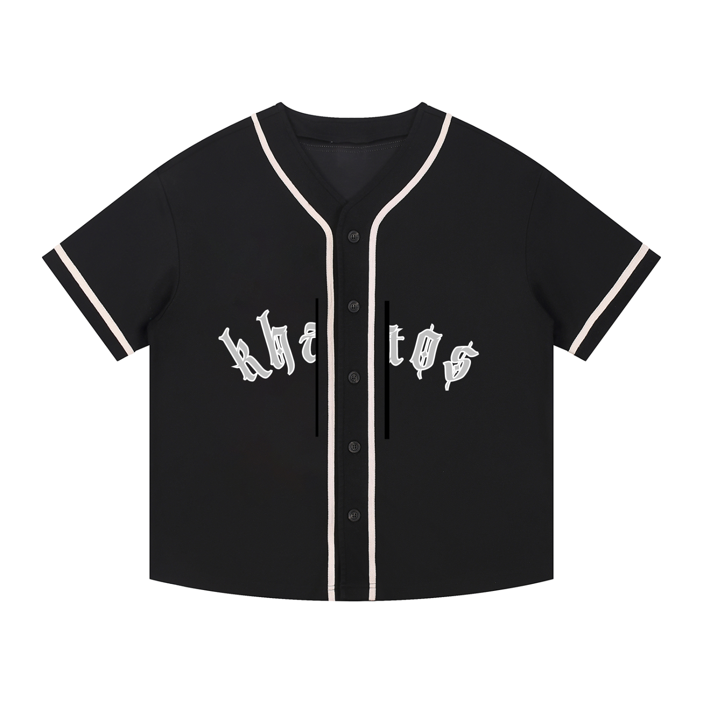 Contrast Piped Button-Up Jersey