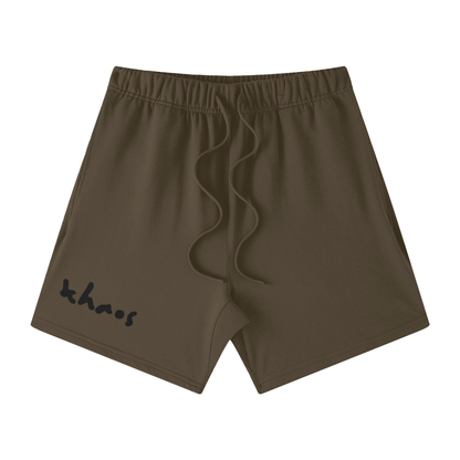 Streetwear Unisex Heavyweight Earth Tone Loose Fit FOG 100% Cotton Shorts
